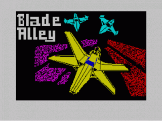 Blade Alley title screen for ZX Spectrum